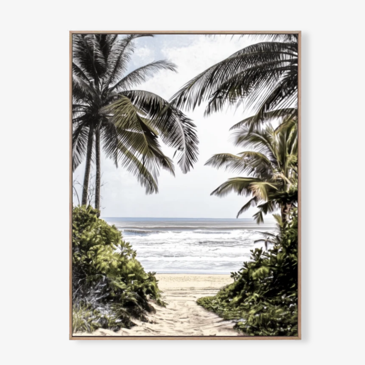 PALM BEACH PATHWAY - Canvas Print