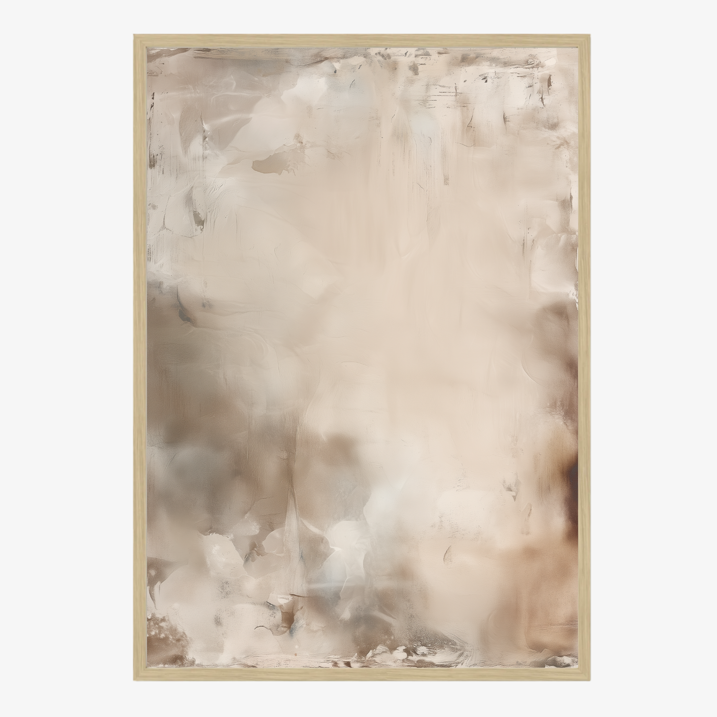 Abstract art piece with a wooden frame printed edge to edge. 
