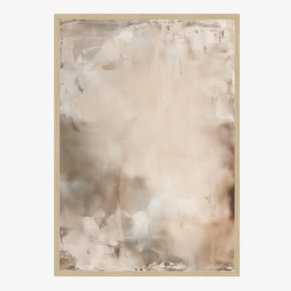 Abstract art piece with a wooden frame printed edge to edge. 