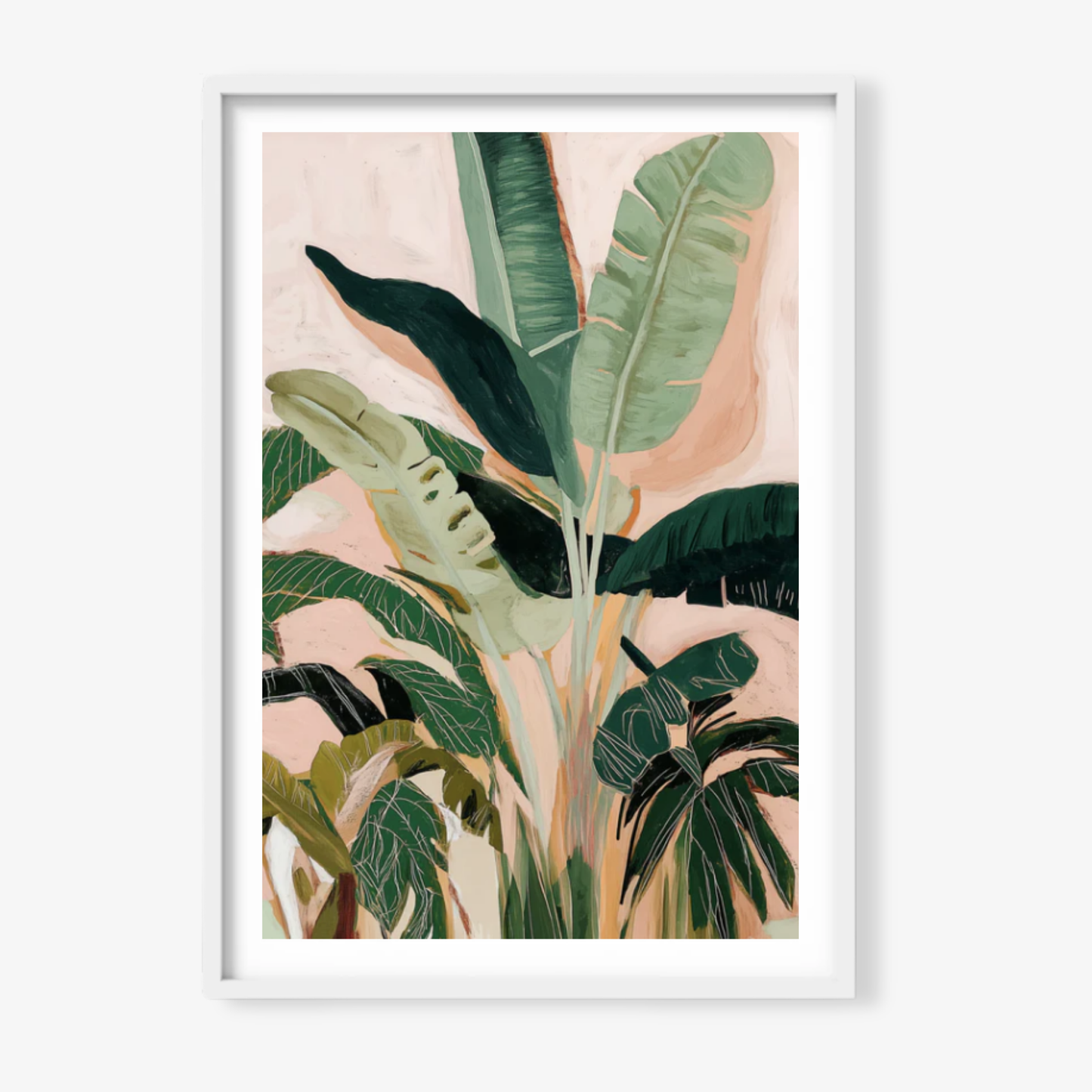 BLUSH PALMS - Art Print